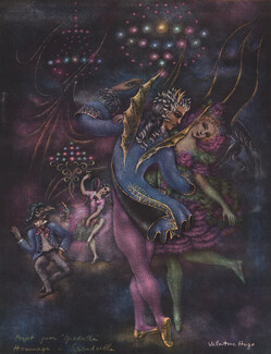 Valentine Hugo 1945 "Quadrille" hommage à Grandville
