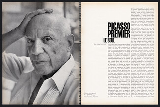 Picasso Premier — Le Seul, 1966 - Pablo Picasso Portrait, Photos Alexander Liberman, Texte par Claude Roy, 4 pages