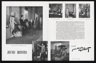 Jeunes Artistes, 1946 - Chez Jean Denis Maillart Atelier, Photos Laure Albin Guillot
