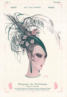 Armand Vallée 1914 Spring Hats, Foll'Modes
