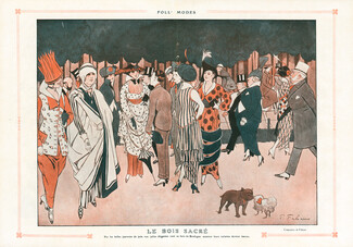 Fabiano 1914 "Le Bois Sacré", Foll' Modes Fashion Satire
