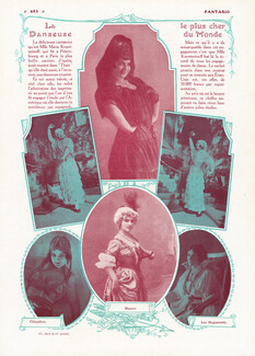 Maria Kuznetsova (Kousnezoff) 1914 La Danseuse la plus cher du Monde, Cleopatre, Manon, Les Huguenots