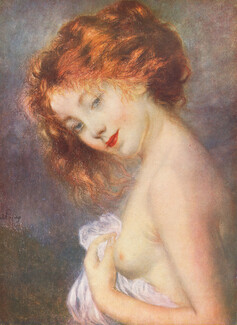 Abel Faivre 1913 "Le Bouton de Rose de Noël"