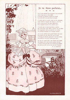 Umberto Brunelleschi 1913 "Je ne vous parlerai..." 19th Century Costumes