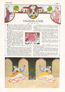 Marjolaine, 1913 - Benda, Crinoline, 19th Century Costumes, Texte par G. Delaquys, 2 pages