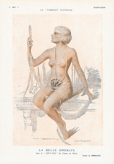 Gustave Brisgand 1920 Miss Dherlys, Chorus Girl, Casino de Paris