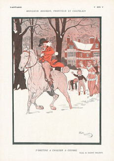 Harry Eliott 1920 Monsieur Bourdin, Chasse à Courre, Snowballs