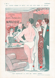 Albert Guillaume 1920 Muscular Man Casting, Physical culture