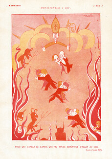 Vous Qui Dansez le Tango..., 1920 - André Foy Tango Dancers Give Up All Hope of Going to Heaven