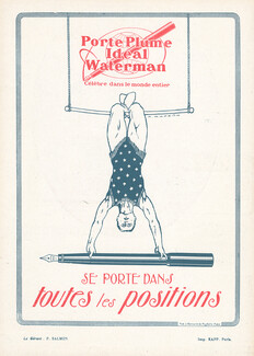 Waterman (Pens) 1920 Armand Rapeno, Trapeze Artist