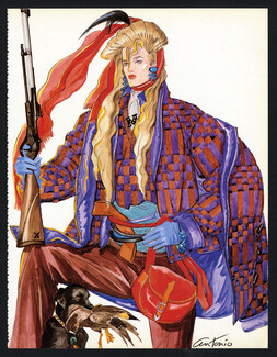 Missoni 1983 Antonio Lopez, Huntress