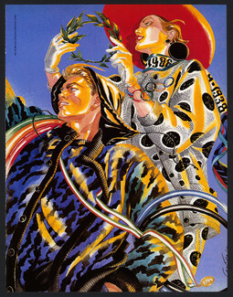 Missoni 1984 Antonio Lopez, Fashion Illustration, Olympic Games
