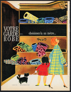 Crylor (Fabric) 1961 Scottish Terrier, Votre Garde Robe