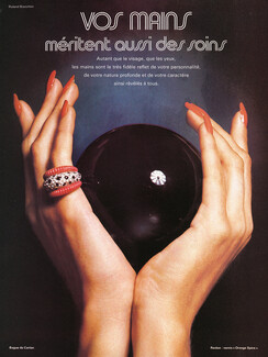 Cartier 1975 Bague, Revlon, Photo Roland Bianchini