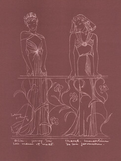 Alix, Chanel 1937 Draped Evening Gowns, Robert Polack