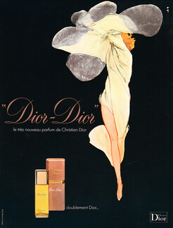 Christian Dior (Perfumes) 1976 Dior-Dior, Doublement Dior, René Gruau