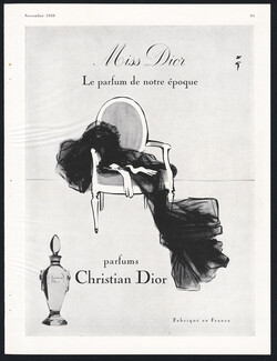 Christian Dior 1959 René Gruau, Miss Dior, Le parfum de notre époque