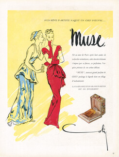 Coty (Perfumes) 1946 Muse