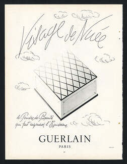 Guerlain (Cosmetics) 1950 Visage de Nuée