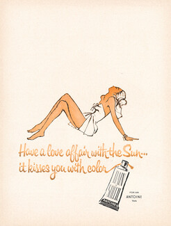 Antoine (Body Care) 1961 Bain de Soleil, for an Antoine tan