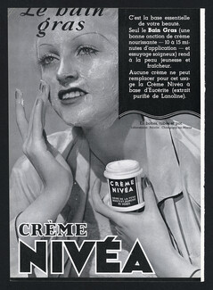 Crème Nivéa 1937 Le Bain Gras, Laboratoires Péloille