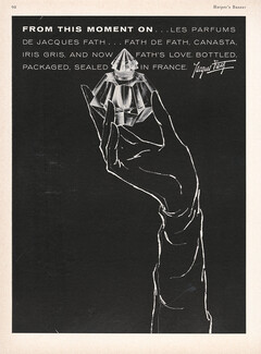 Jacques Fath (Perfumes) 1961 Fath's Love