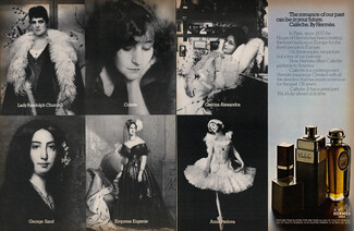 Hermès (Perfumes) 1973 Calèche, Lady Churchill, Colette, Czarina Alexandra, George Sand, Empress Eugenie, Anna Pavlova