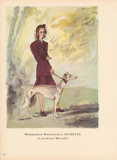 Pierre Mourgue 1947 Roselyne de la Suchette (Lévrier)