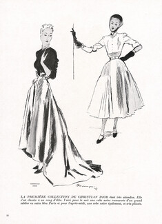 Christian Dior 1947 Christian Dior's First Collection Was Highly Anticipated... Pierre Mourgue