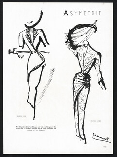 Jacques Fath, Marcel Rochas 1947 Asymétrie, Jean-Baptiste Caumont