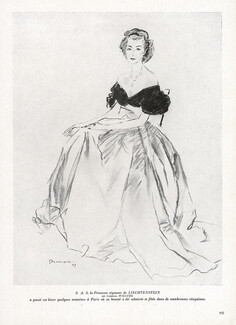 Pierre Mourgue 1947 Princesse du Liechtenstein, née Wilczek