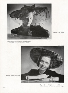 Gilbert Orcel, Maud et Nano 1947 Comtesse P. de Massa, Mme Pedro Eyzaguire, Photo Lipnitzki