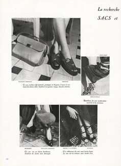 Sacs et souliers 1947 Violette Cornille, Drettas, Schiaparelli, Richomme, Henry a la Pensée, Bunting