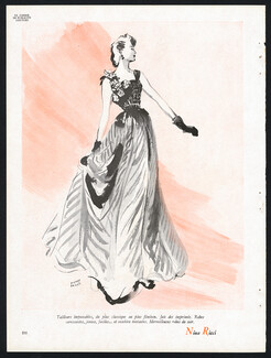 Nina Ricci 1947 Pierre Pagès, Evening Gown