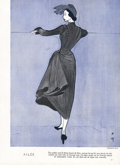 Christian Dior 1948 Ailée, René Gruau