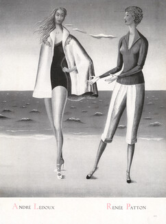 André Ledoux, Renée Patton 1948 Beachwear, André Barlier