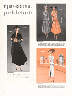 Robert Piguet, Jeanne Lanvin, Véra Boréa 1948 Parisian Summer Dress, André Barlier