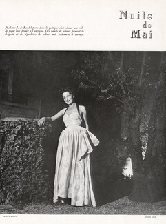 Maggy Rouff 1948 Mme J. de Baudel, Photo Arsac