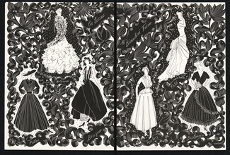 Bianchini Férier 1948 Blas Canovas, Textile Design, Patou, Molyneux, Bruyère, Rochas, Fath, Balmain