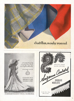 Chatillon Mouly Roussel 1948 CCC, Suzanne Conrard Brodeuse