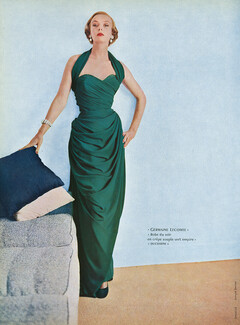 Germaine Lecomte 1952 Ducharne, Evening Gown, Photo Richard Dormer
