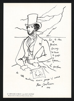 D'Orsay (Perfumes) 1944 Le Chevalier D'Orsay vu par Jean Cocteau, Lord Byron Portrait