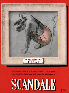 Scandale 1944 La Gaine Scandale à la manière de... Degas, Montebello
