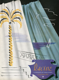 Racine (Fabric) 1944 Henri Sjoberg, Nice
