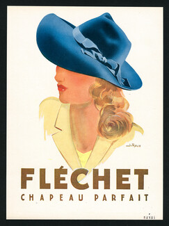Fléchet 1944 Women's Hats, J. Roux