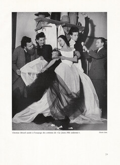Christian Bérard 1944 Assiste à l'essayége des costumes, Roland Petit et Janine Charrat, Photo Lido