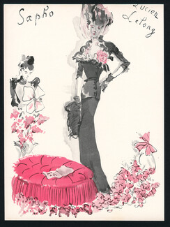 Lucien Lelong 1944 Ce Soir on joue... Sapho, Christian Berard