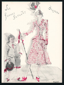Bruyère 1944 Ce soir on Joue, Les Femmes Savantes, Christian Berard