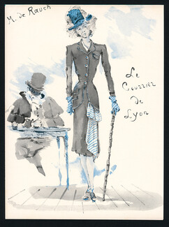 Madeleine de Rauch 1944 Ce soir on Joue... Le Courrier de Lyon, Christian Berard