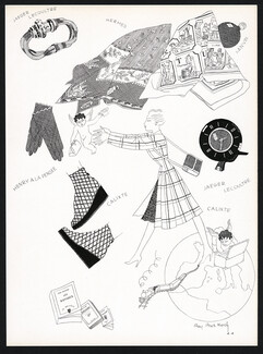 Hermes (Scarf) & Jaeger le Coultre 1944 Fashion Goods, Ray Bret koch